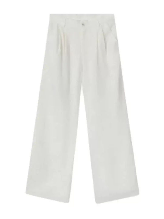 Women's Fabric Trousers White