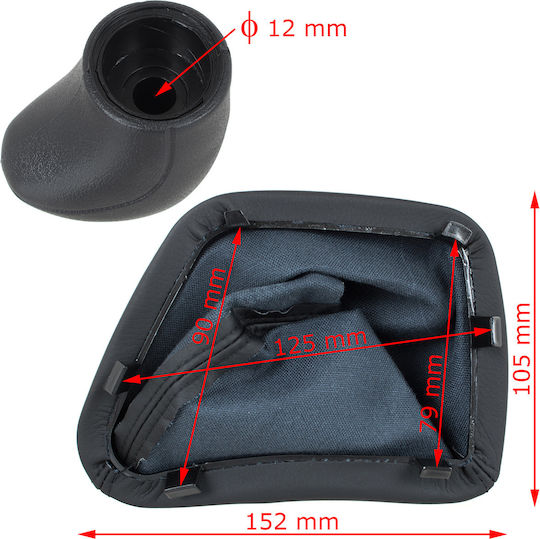 Car Shift Knob for Mercedes-Benz Sprinter / Vito / Viano Volkswagen Crafter Black