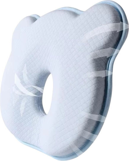 Queen Mother Бебешка Възглавница За Сън Memory Foam Светлосин