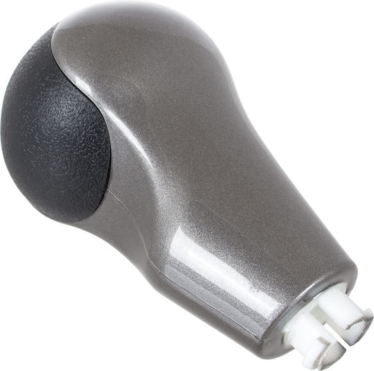Honda Civic Viii 2005 Gray-black 5-speed Shift Knob Silver Cover