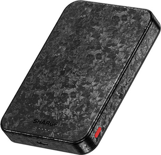 Sharge CarbonMag MagSafe Baterie Externă 10000mAh 20W Fibră De Carbon