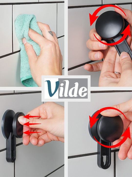 Vilde Metal Toilet Brush Black