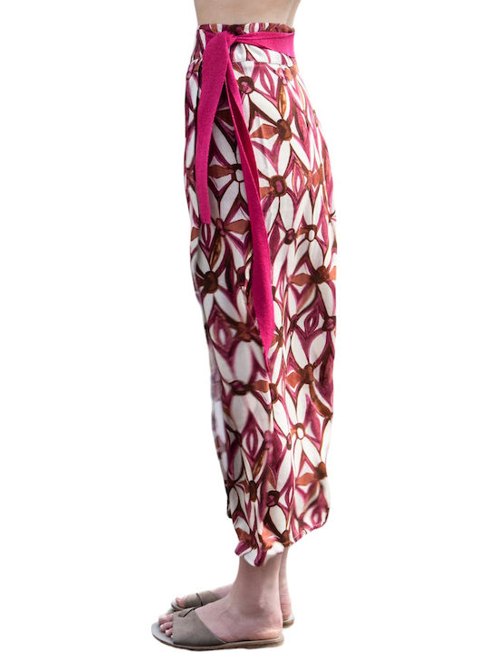 Μιντι Κρουαζε Φουστα Aggel Knitwear Fuchsia