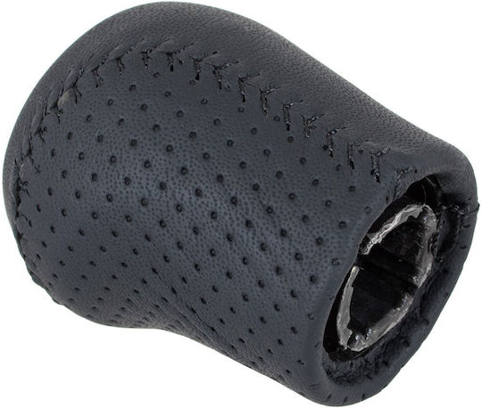 Nissan Qashqai 06-13 6-Gang Schwarz Leder + Silberner Schaltknopf