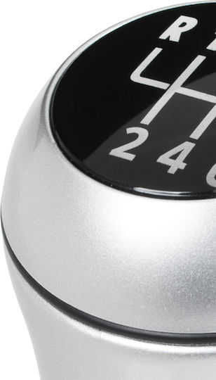 Bmw E39 E46 E53 E60 E61 E81 E82 E83 E85 E87 E90 E91 E92 E93 Gear Shift Knob Silver+chrome 6 Speed