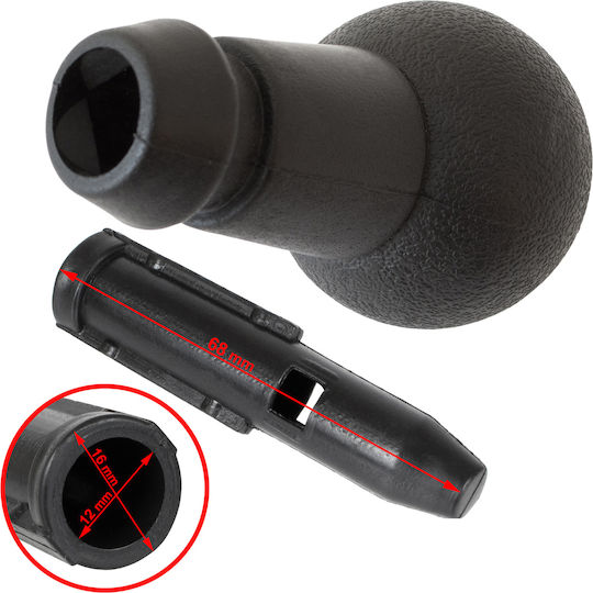 Peugeot 207 Gear Shift Knob + Adapter Shift Lever Knob Adapter 2 Pcs Set