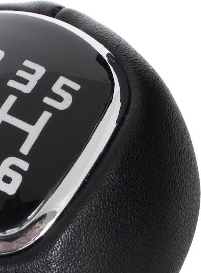 Kia Sportage Iii 09-15 Black Leather 6 Speed Gear Shift Knob