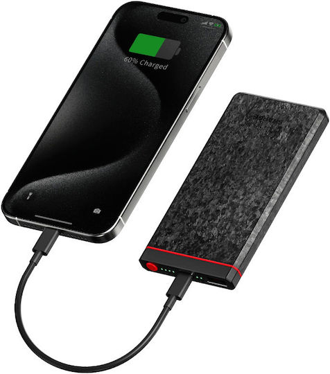 Sharge CarbonBlade Baterie Externă 10000mAh 22.5W cu Port USB-C Gri
