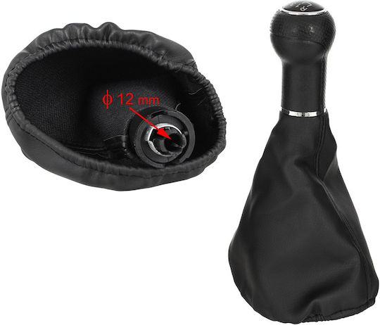 Seat Leon I 99-06 Черна Ръкохватка За Смяна На Предавките + 6-Степенна Гарнитура