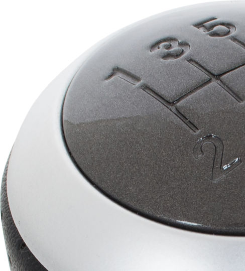 Hyundai Coupe 02-08 Gear Shift Knob Black Leather + Grey + Silver 6 Speed