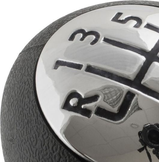 Renault Megane Ii 02-08 Iii 2008 6-speed Gear Shift Knob Black + Chrome