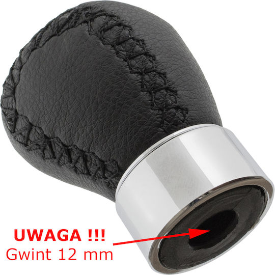 Mazda 3 Bk 03-08 Gear Shift Knob Black Leather 5 Speed 12mm