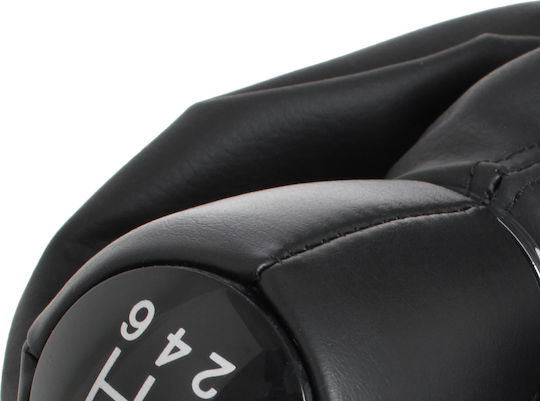 Seat Leon I 99-06 Black Gear Shift Knob + Gaiter Frame 6 Speeds