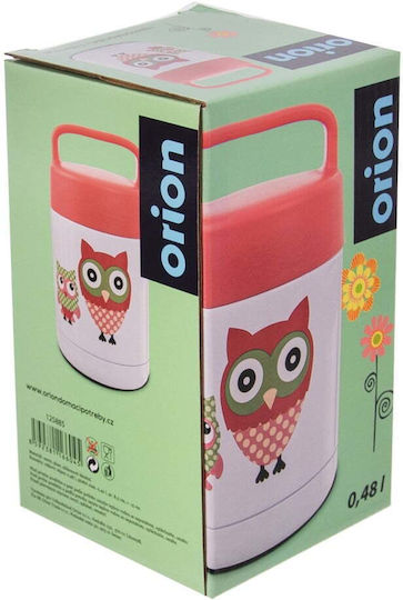 Orion Inox Mittagsboxen Isolierte Lunchbox Rote 480ml