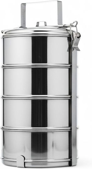 Orion Δοχείο Φαγητού Inox Γκρι 4lt