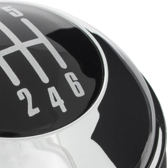 Mini R50 00-06 Gear Shift Knob Black + Chrome 6 Speed