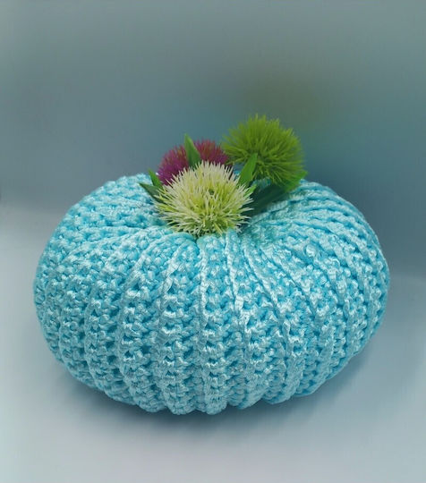 Aristourgimata Handmade Настолно Щастие За Дома Тиква Тюркоазено От Текстил 63см