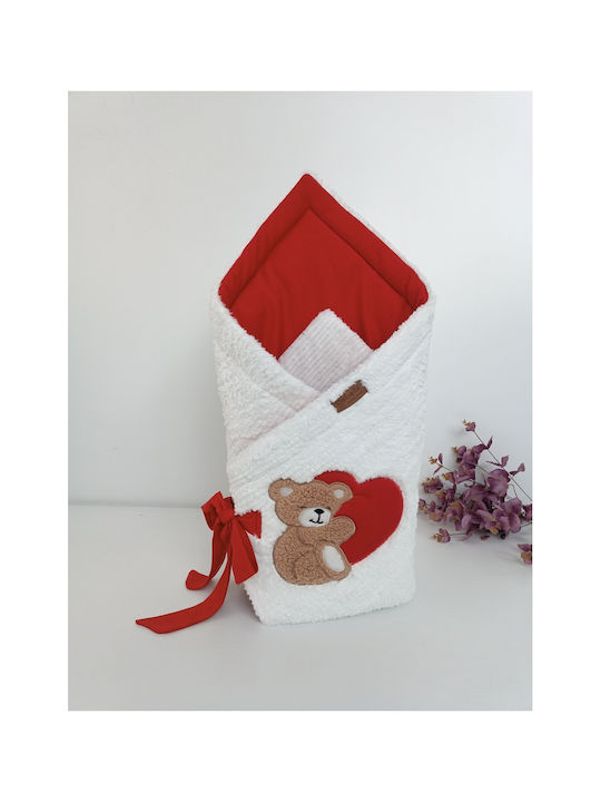 SteweHome Nursery Swaddling Blanket White 85x85cm