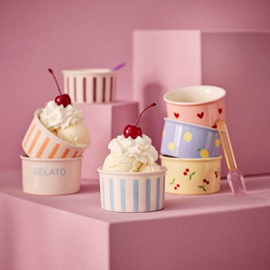 Butlers Gelato Μπωλ Σερβιρίσματος Παγωτού Στρογγυλό από Πορσελάνη Λευκό με Διάμετρο 8εκ.