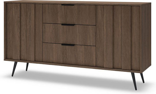 Bufet Amaro Din Lemn Cu Sertare Nuc 153.5x40x82.6cm