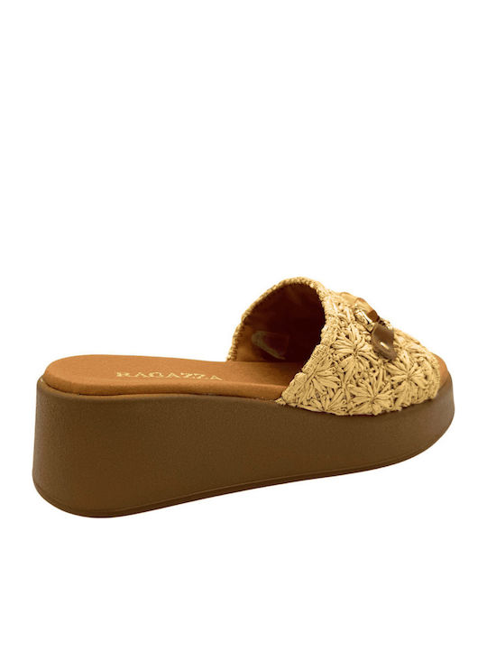 Platforme De Vară Pentru Femei Tip Slip On Bej