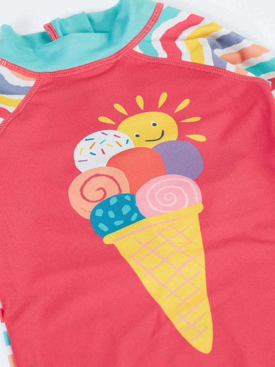 Frugi Παιδικό Μαγιό Ολόσωμο με Μακρύ Μανίκι Rainbow Waves- Ice Cream Frugi Παιδικό Μαγιό Ολόσωμο με Μακρύ Μανίκι Rainbow Waves- Ice Cream