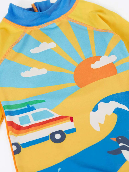 Frugi Παιδικό Μαγιό Ολόσωμο με Μακρύ Μανίκι Lemon