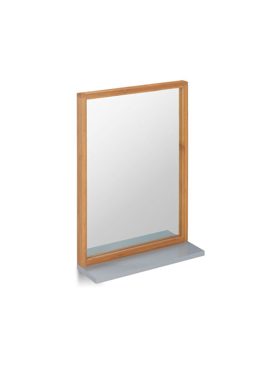 Relaxdays Bathroom Mirror with Shelf 54.5x38cm Gray