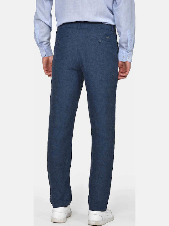 Men's Trousers Blue 09.37 TROPICAL PANTS Navy