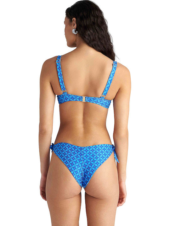 Bikini Brazil with Laces Sky Blue