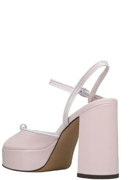 Leather White Sandals Camelia
