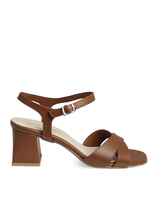 Leather Tabac Brown Sandals