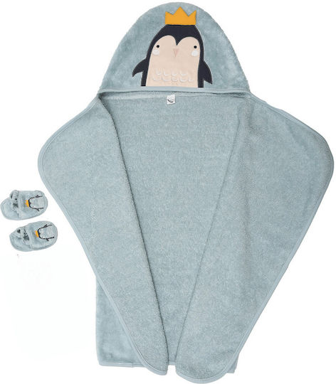 SteweHome SteweHome Baby-Badetuch mit Kapuzen Ecru 100x75cm
