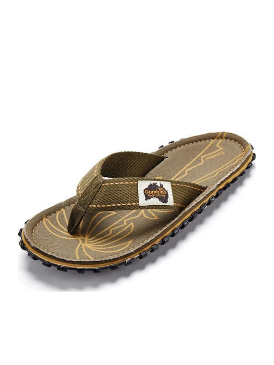 Gumbies Islander Flip Flops Χακί