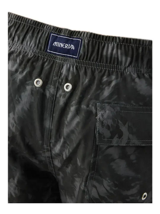 Herren-Bademode Bermuda Schwarz Tie-Dye mit Mustern