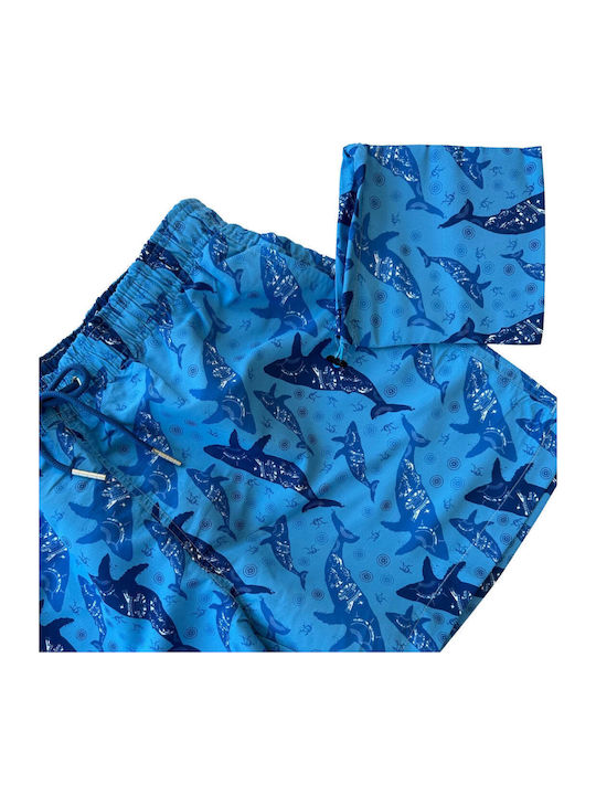 Men's Blue Swim Shorts