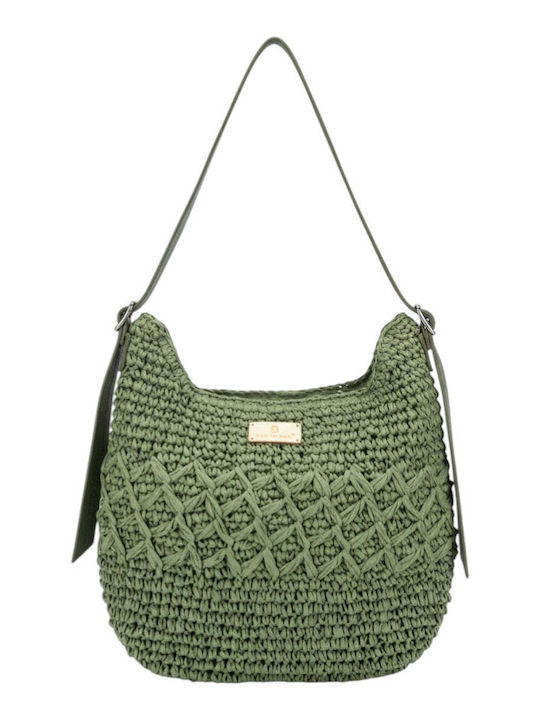 Straw Women's Shoulder Bag Khaki