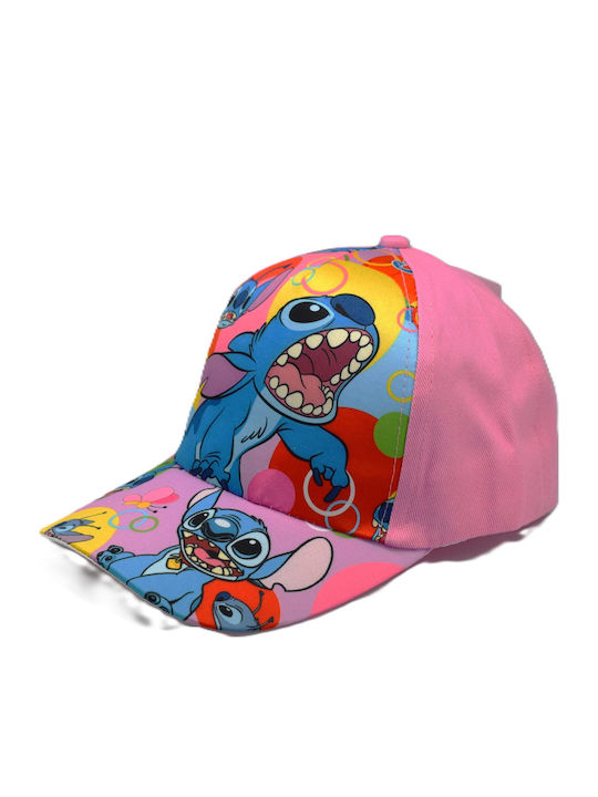 Elegant Kids' Jockey Fabric Pink Hat
