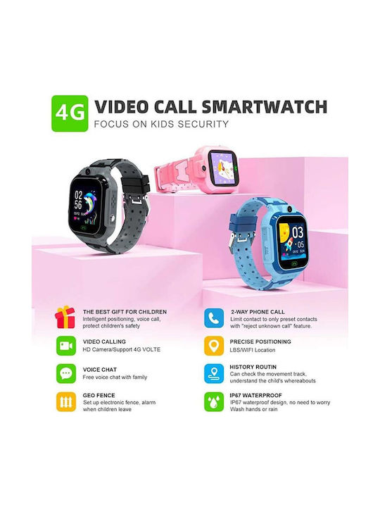 DAS.4 Smartwatch pentru Copii cu Cameră Roz