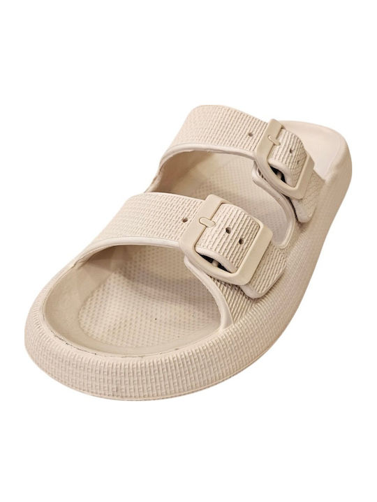 Sesamall Damen Zehentrenner in Beige Farbe
