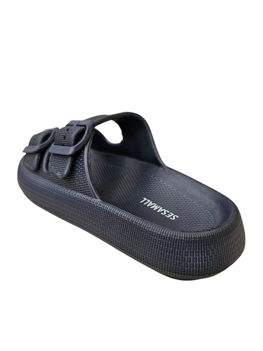 Sesamall Damen Zehentrenner in Blau Farbe 4008-21