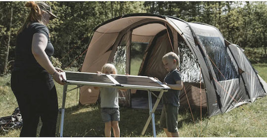 Easy Camp Brimnes 5 Air Automatic Camping Tent Tunnel Khaki with Double Cloth 4 Seasons for 5 People 470x320x195cm