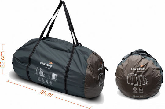 Easy Camp Brimnes 5 Air Automatic Camping Tent Tunnel Khaki with Double Cloth 4 Seasons for 5 People 470x320x195cm