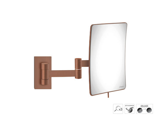Sanco Sanco Schminkspiegel Wand 103cm Braune
