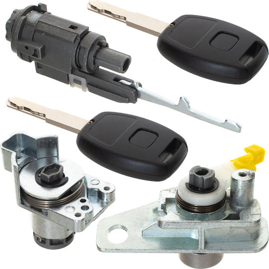 Honda Civic Viii 2005 Ignition Cylinder + Door Lock Cylinder + Trunk Lock Cylinder 3 Pcs Set