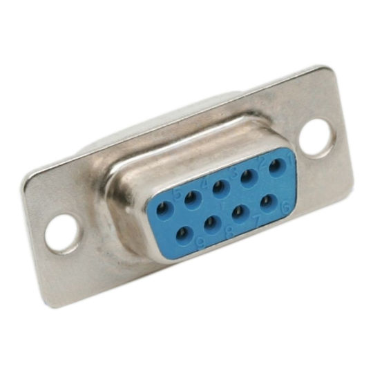 Set 5 D-sub 9-pin Sockets Serial Cable Db9 Connector 2 Rows Mounting