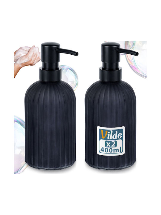 Vilde Vilde Spender Für Küche Glas Schwarz 400ml