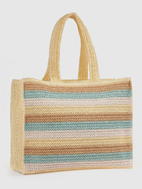 Verde Multicolour Wicker Beach Bag Verde Multicolour Wicker Beach Bag