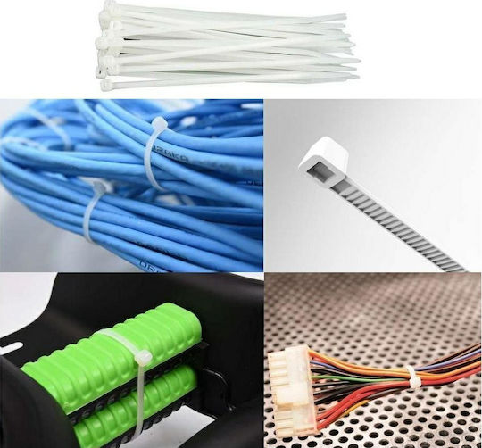 Yato Plastic Cable Ties 760mmx12.6mm In White Colour 50 Pieces YT-70639