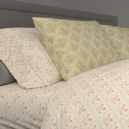 Charalambidis Textiles Cearceaf De Pat Single Cu Hugger Din Cauciuc 100x200+30cm Bej